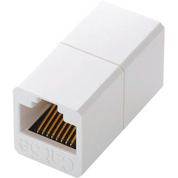 エレコム コンパクトRJ45延長コネクタ カテゴリー6A用 LD-RJ45JJ6AY2 1個