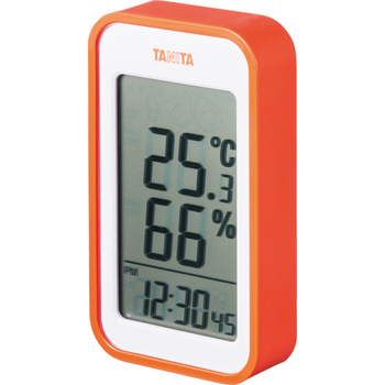 タニタ デジタル温湿度計 オレンジ TT559OR 1個