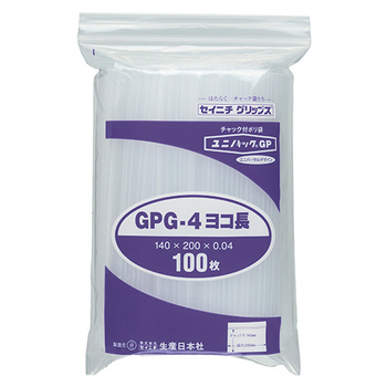 セイニチ ユニパックGP ヨコ長タイプ ヨコ200×タテ140×厚み0.04mm GPG-4ヨコナガ 1パック(100枚)