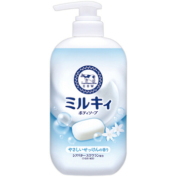 牛乳石鹸共進社 ミルキィボディソープ やさしいせっけんの香り 本体 500mL 1本