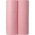 TANOSEE トイレットペーパー パック包装 シングル 芯なし 170m ピンク 1ケース(24ロール:6ロール×4パック)