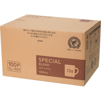 ユニカフェ オリジナルドリップコーヒー スペシャルブレンド マグサイズ 12g 1箱(100袋)