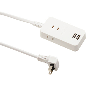 トップランド USB付きスマートコードタップ 3個口+USB2ポート 0.5m TPS05-WT 1個