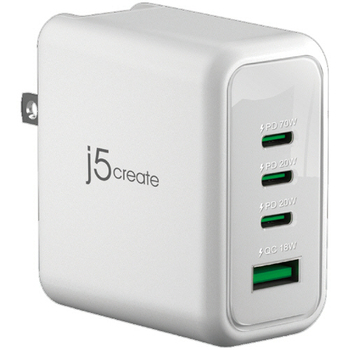 j5 Create 70W GaN USB-C 4ポート 急速充電器 JUP4370 1個