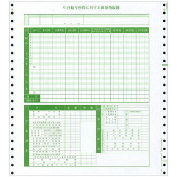 オービック 源泉徴収簿 Y10×T11 09-SP5068 1箱(500枚)