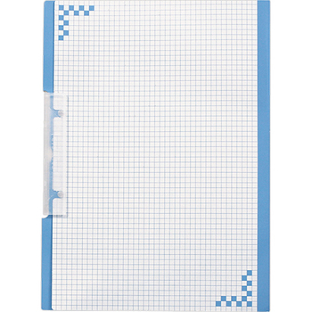 ヒサゴ 折り込み下敷き付 キャリーバインダー A4タテ ブルー BH01A4B 1箱(5冊)