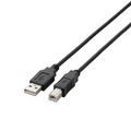 エレコム USB2.0ケーブル (A)オス-(B)オス ブラック 2.0m RoHS指令準拠(10物質) U2C-BN20BK 1本