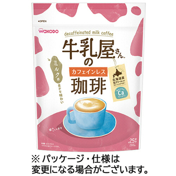 アサヒグループ食品 WAKODO 牛乳屋さんのカフェインレス珈琲 280g/袋 1セット(3袋)