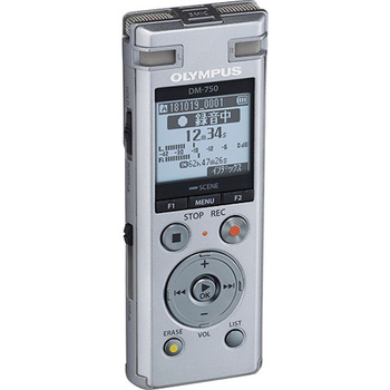 オリンパス ICレコーダー Voice Trek 4GB シルバー DM-750 SLV 1台