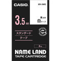 カシオ NAME LAND スタンダードテープ 3.5mm×8m 白/黒文字 XR-3WE 1個