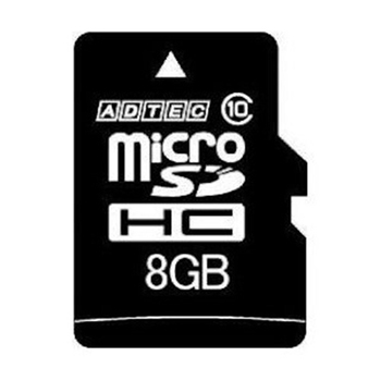 アドテック microSDHC 8GB Class10 SD変換アダプター付 AD-MRHAM8G/10T 1枚