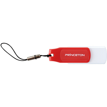 プリンストン USBフラッシュメモリー ストラップ付き 8GB レッド/ホワイト PFU-T3KT/8GMG 1個