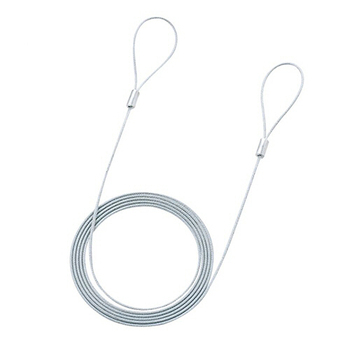 サンワサプライ eセキュリティワイヤー (ワイヤー、長さ2.0m・直径1.6mm) SLE-3W-2 1個
