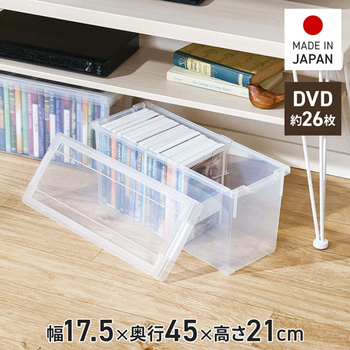 天馬 DVDいれと庫 クリア 1個