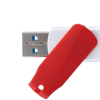 プリンストン USBフラッシュメモリー ストラップ付き 8GB オレンジ/ホワイト PFU-T3KT/8GRT 1個