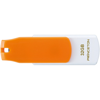 プリンストン USBフラッシュメモリー ストラップ付き 32GB オレンジ/ホワイト PFU-T3KT/32GRT 1個
