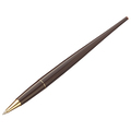 TANOSEE デスクボールペン 0.7mm ブラウン 黒インク 1本