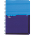 コクヨ ツインリングノート(カラータグ) Bi-COLOR A5 A罫 90枚 ブルー CTス-C30B 1冊