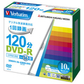 バーベイタム 録画用DVD-R 120分 1-16倍速 ホワイトワイドプリンタブル 5mmスリムケース VHR12JP10V1 1パック(10枚)