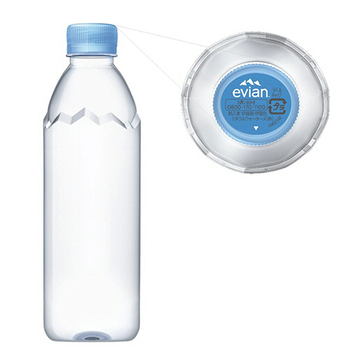 伊藤園 エビアン ラベルレス 500ml ペットボトル 1セット(48本:24本×2ケース)