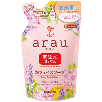 サラヤ アラウ.泡フェイスソープ 詰替用 180mL 1個