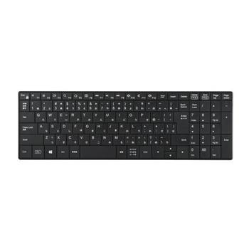 バッファロー 無線(2.4GHz) コンパクトキーボード ブラック BSKBW330BK 1台