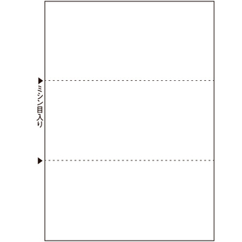 TANOSEE マルチプリンタ帳票(スーパーエコノミー) A4 白紙 3面 1セット(2500枚:100枚×25冊)