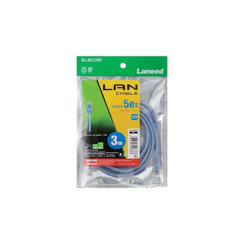 エレコム LANケーブル CAT5E準拠 ブルー 3m RoHS指令準拠(10物質) LD-CTN/BU3 1本