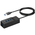 バッファロー USB3.0 上挿し セルフパワーハブ マグネット付き 4ポート ブラック BSH4A310U3BK 1個