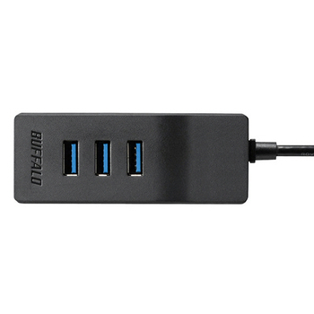 バッファロー USB3.0 上挿し セルフパワーハブ マグネット付き 4ポート ブラック BSH4A310U3BK 1個