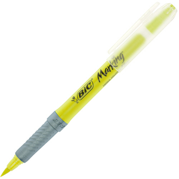 BIC マーキングハイライターフレックス イエロー MGHLFLYLW 1本