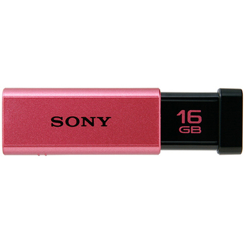 ソニー USBメモリー ポケットビット Tシリーズ 16GB ピンク キャップレス USM16GT P 1個