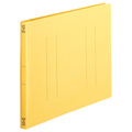 TANOSEE フラットファイル(スタンダードカラー) A4ヨコ 150枚収容 背幅18mm 黄 1パック(10冊)