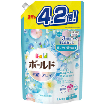 P&G ボールドジェル 爽やかフレッシュフラワーサボンの香り つめかえ用 ウルトラジャンボサイズ 1680g 1パック