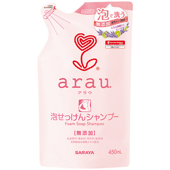 サラヤ アラウ.泡せっけんシャンプー 詰替用 450mL 1個