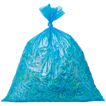 TANOSEE リサイクルポリ袋 青 45L 1パック(10枚)