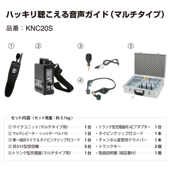 キングジム ハッキリ聴こえる音声ガイド マルチタイプ KNC20S 1台