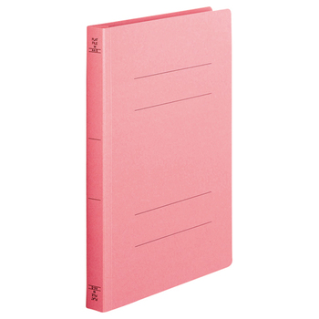 TANOSEE フラットファイル(厚とじW) A4タテ 250枚収容 背幅28mm ピンク 1パック(10冊)