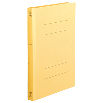 TANOSEE フラットファイル(厚とじW) A4タテ 250枚収容 背幅28mm 黄 1パック(10冊)