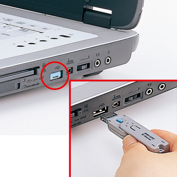 サンワサプライ USBコネクタ取付けセキュリティ ブルー SL-46-BL 1個