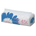 TANOSEE ゴミ袋 コンパクト 乳白半透明 45L 1パック(50枚)