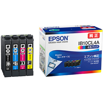 エプソン インクカートリッジ 4色パック IB10CL4A 1箱(4個:各色1個)