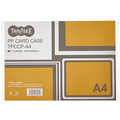TANOSEE カードケース A4 半透明 PP製 1セット(20枚)