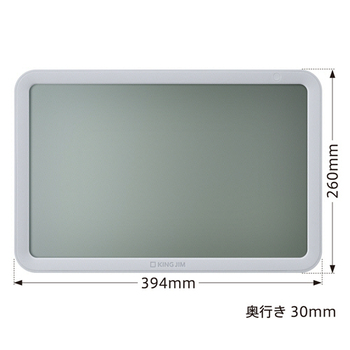 キングジム ザラージ リモコン付きダブルタイマークロック ライトグレー DTC-002-LG 1個