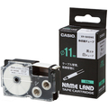 カシオ NAME LAND 熱収縮チューブテープ 18mm(φ11mm)×2.5m 白/黒文字 XR-18HSWE 1個