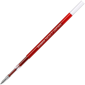 ゼブラ 油性ボールペン替芯 NC-0.7芯 赤 RNC7-R 1セット(10本)