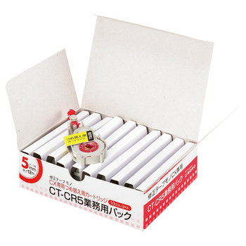 トンボ鉛筆 修正テープ モノCX用カートリッジCR5 紙箱入り 5mm幅×12m 赤 CT-CR5BLK10P 1パック(10個)