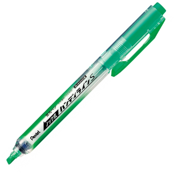 ぺんてる 蛍光ペン ノック式ハンディラインS ライトグリーン SXNS15-K 1本