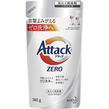 花王 アタックZERO つめかえ用 360g 1個