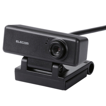 エレコム ワイド画面HD対応100万画素Webカメラ ブラック UCAM-C310FBBK 1台
